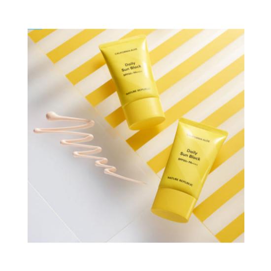 Nature Republic California Aloe Daily Sun Block SPF50+ PA++++ 57ml (Set of 2)