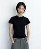 Rough Neck Outstitch Soft T-Shirt Black