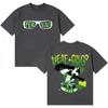 Unisex Gothic Y2K Oversized Crew Neck Cotton T-Shirt for Teens, Singer Feid Ferxxo Harajuku Graphic Print Street Top T-Shirt