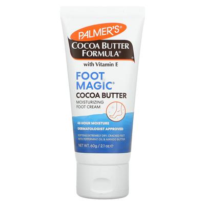 Palmer's, Fórmula de manteiga de cacau com vitamina E, Foot Magic, óleo de hortelã-pimenta e manteiga de manga, 2,1 oz (60 g)
