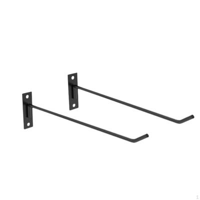 Set of 2 Wall Mount Exercise Ball Holders for Home Gym Exercises