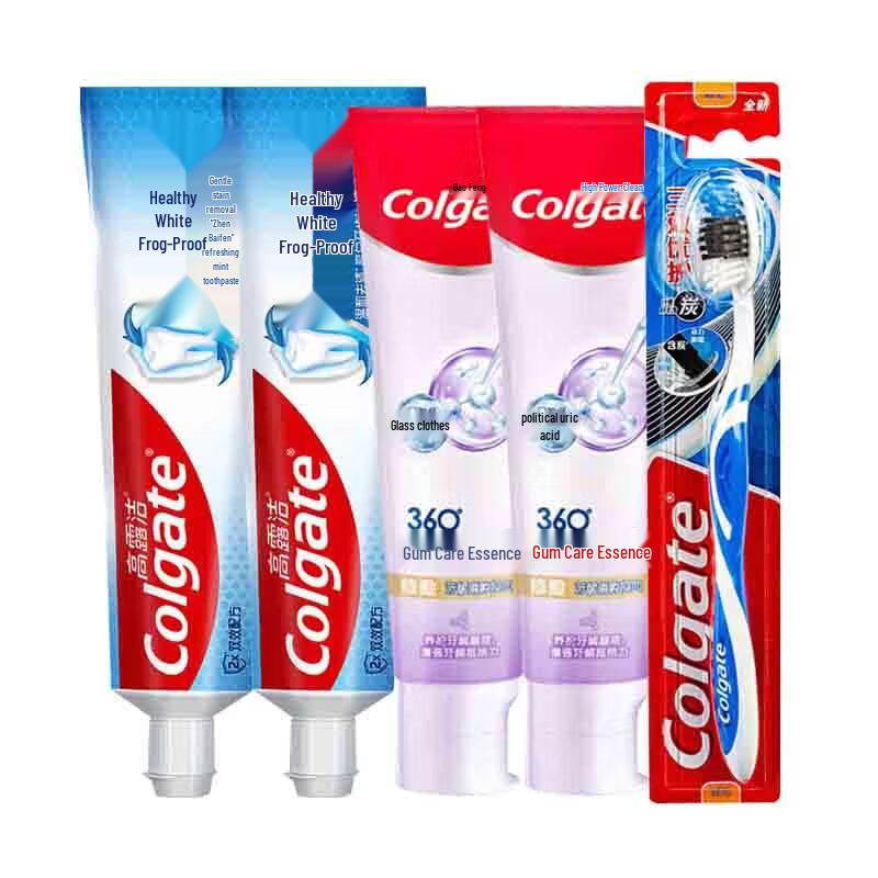 Colgate Fresh Mint & 360 Essence Toothpaste Oral Care Kit