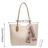 Silk Scarf One Shoulder Bag Korean Style Women Handbag Underarm Bag Tote Bag  Shopping
