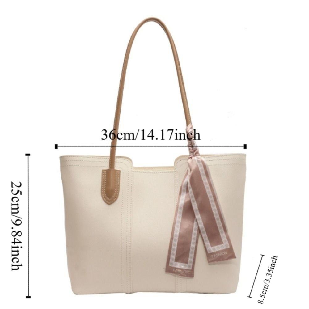 Silk Scarf One Shoulder Bag Korean Style Women Handbag Underarm Bag Tote Bag  Shopping