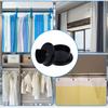 2Pairs Solid Plastic Closet Pole Sockets With Screws Wardrobe Tube Support  Closet Organization