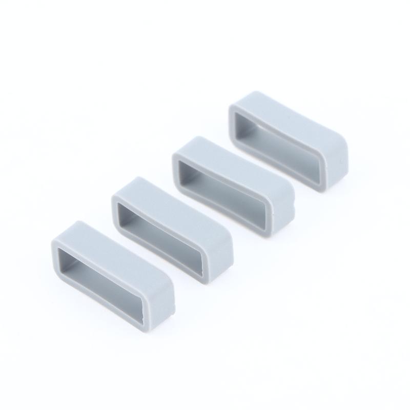 4 Peças Anel de Pulseira de Silicone 18 20 22Mm Laços à Prova d'Água Suporte de Segurança Acessórios de Relógio Porta-Pulseira de Borracha