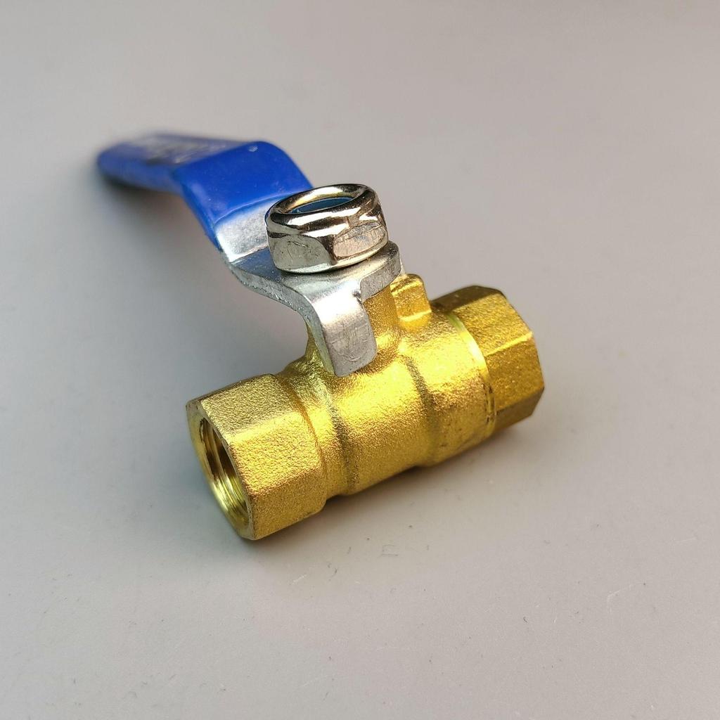 Brass Long Handle Ball Valve - Multi-Size (1/4" to 1") Pneumatic Tap with Internal/External Thread for Water Drain