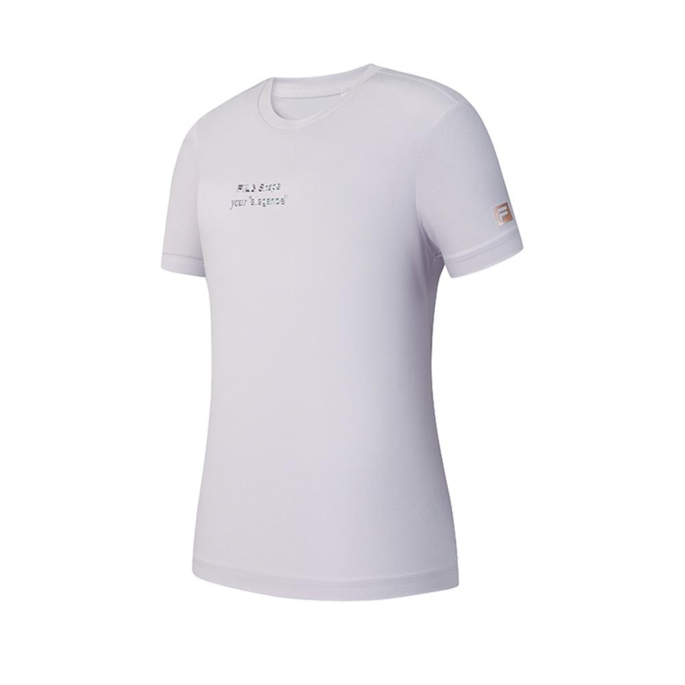 

New FILA Fitness T Shirt Women s Xianxia Purple A11W521113F-VT 165/84A/M