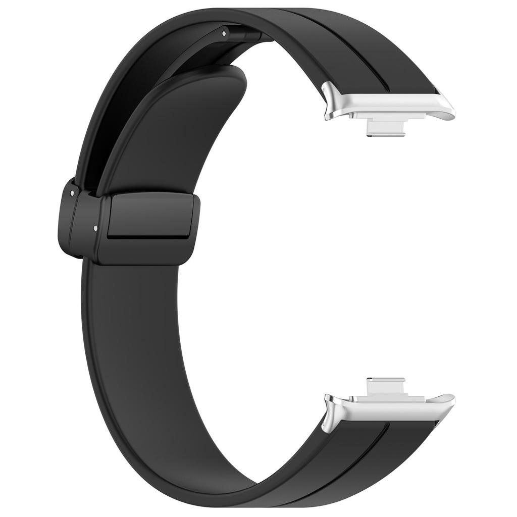For Xiaomi Redmi Watch 4/Smart Band 9 Pro/8 Pro Silicone Strap Replacement Wrist Band with Folding Buckle