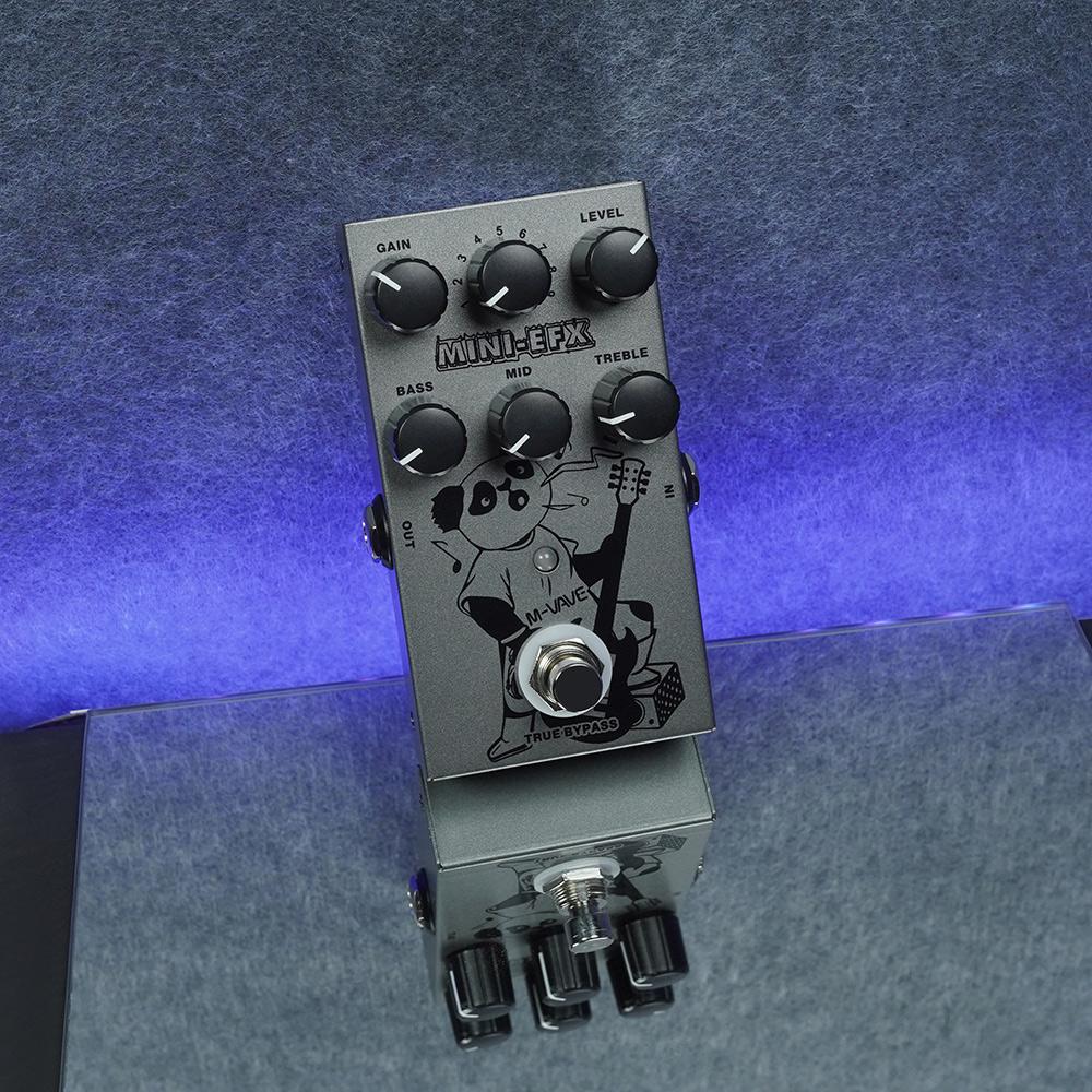 M-VAVE MINI-EFX Guitar Multic-effects Pedal 4 Overdrive Effects 4 Distortion Effects Boost 3 Band EQ True Bypass Guitar Pedals