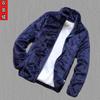 Double-sided Velvet Jacket Men Autumn Winter Short Plus Velvet Warm Long-sleeved Polar Fleece Top