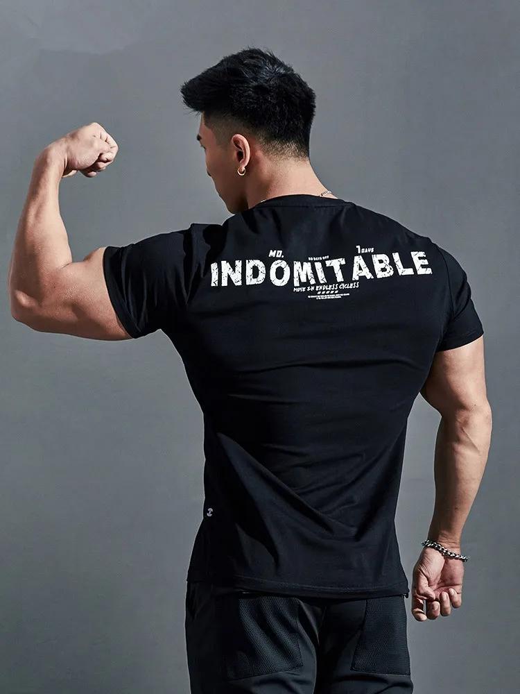 Trendy Fitness CBUM Short Sleeved Men's Summer Loose Large Cotton GYM T-shirt Trendy Half Sleeves