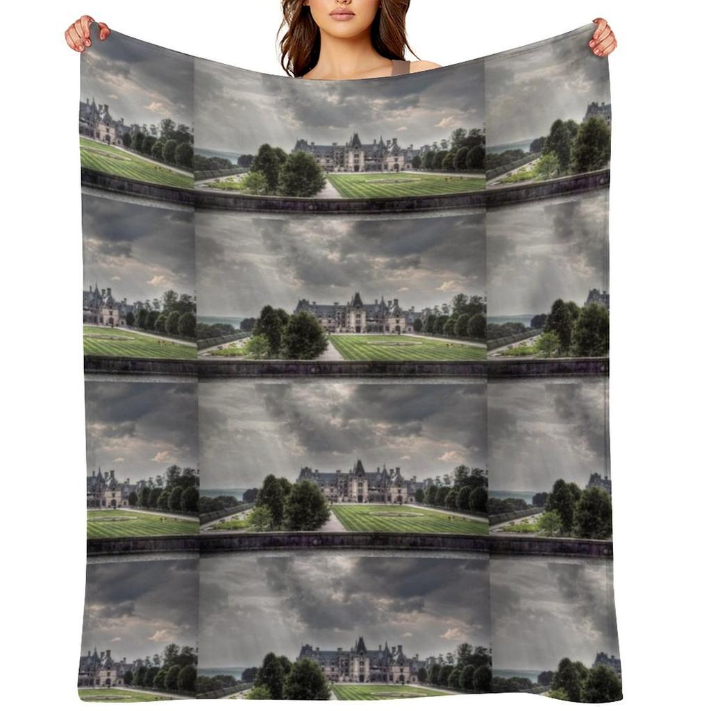 Biltmore Estate Throw Blanket Luxury Designer for Sofa Weighted for Winter Blankets