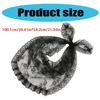 Fashionable Women's Small Silk Scarf Lightweight and Breathable Headwrap Scarf Comfortable Kerchief for Daily Wear