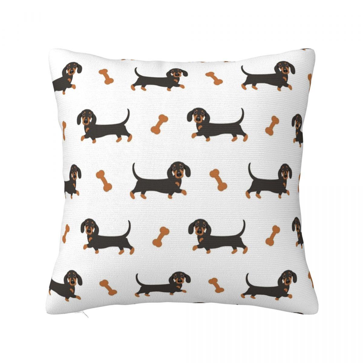 

Dachshund Dog Love Square Pillow Covers Home Wiener Sausage Doxie Cushion Cover Cute Home Decoration Pillowcase 4545 30x30cm 12x12in