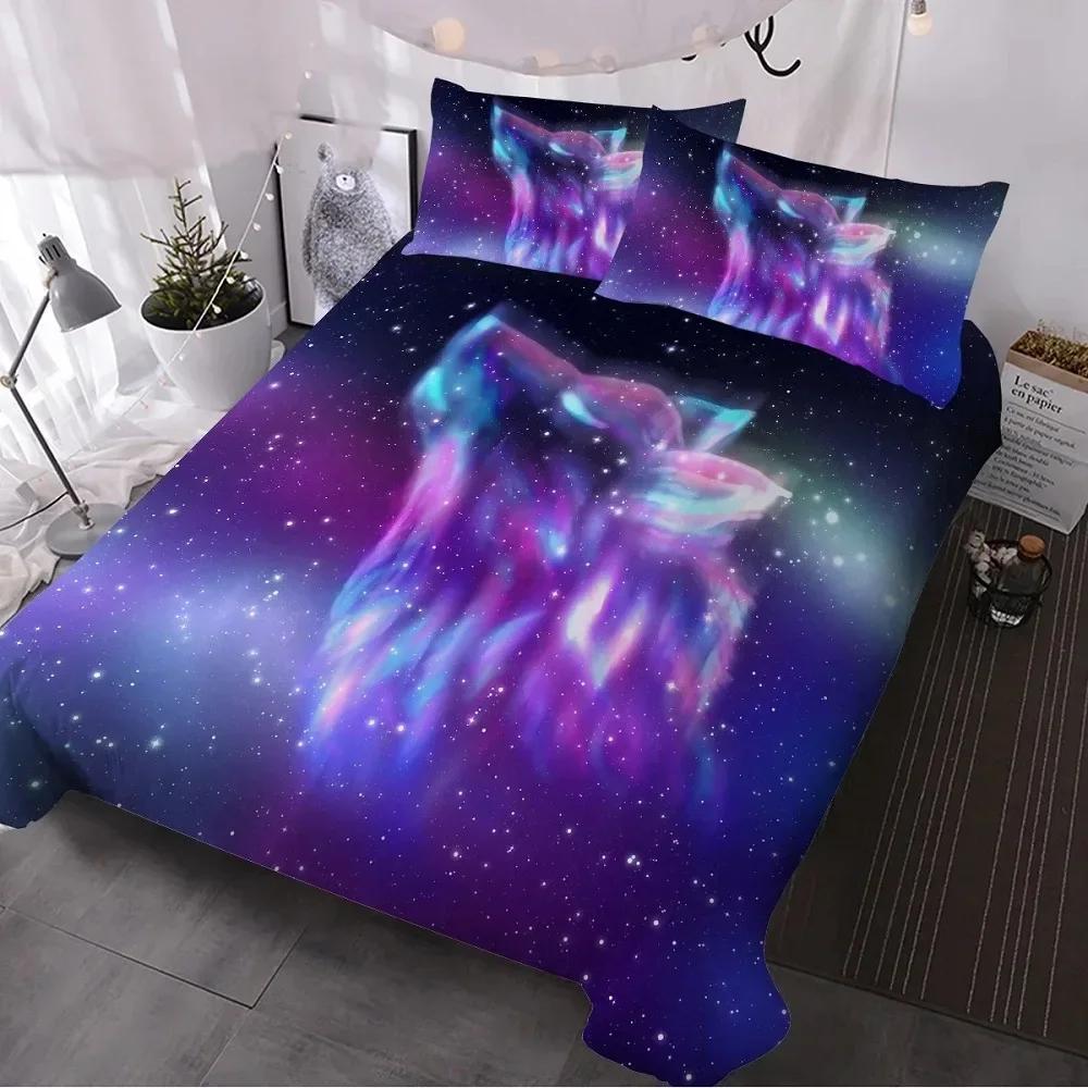 Comforter Digital Wolf Duvet/Doona Set Single Twin Double Queen King Cal King Size Set