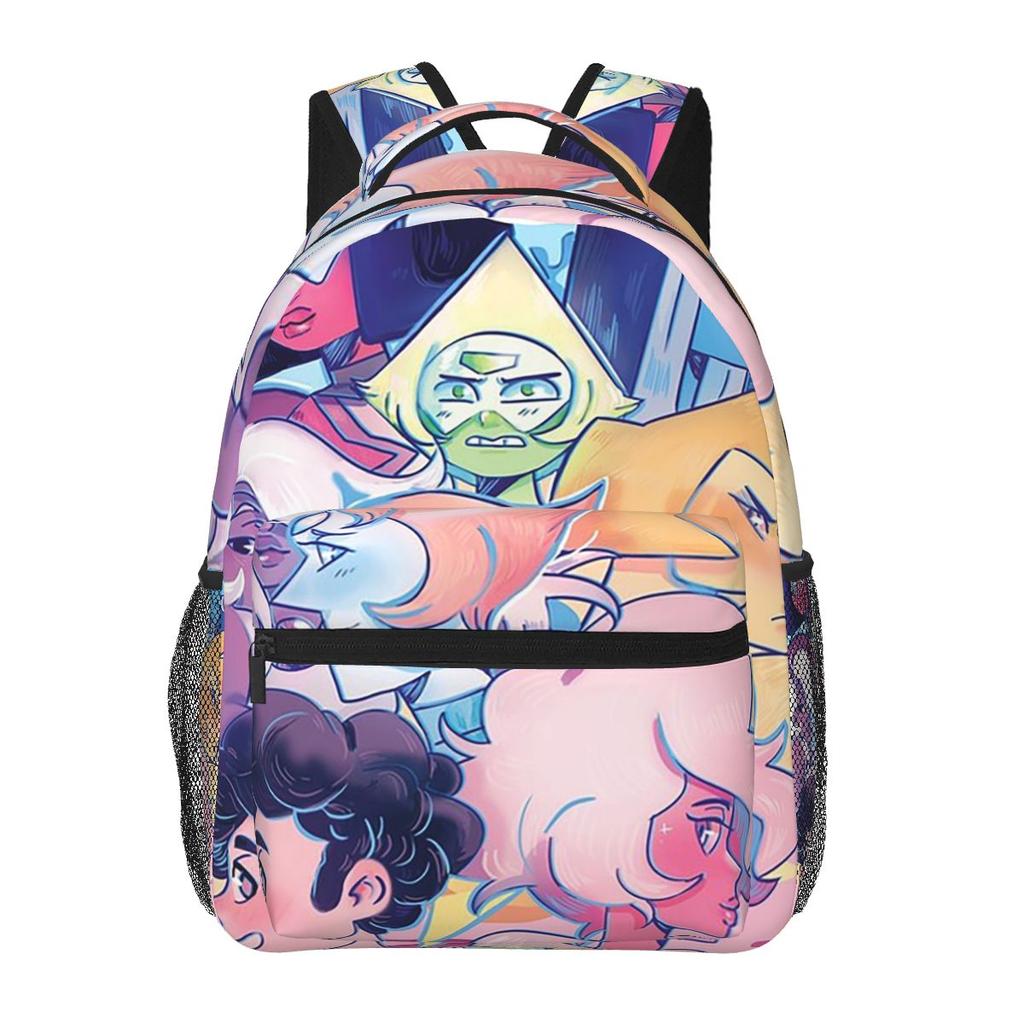 Steven Universe Anime Schülerrucksack Schultasche Wander-Tagesrucksack für Männer Frauen Mode Buchertasche Umhängetaschen