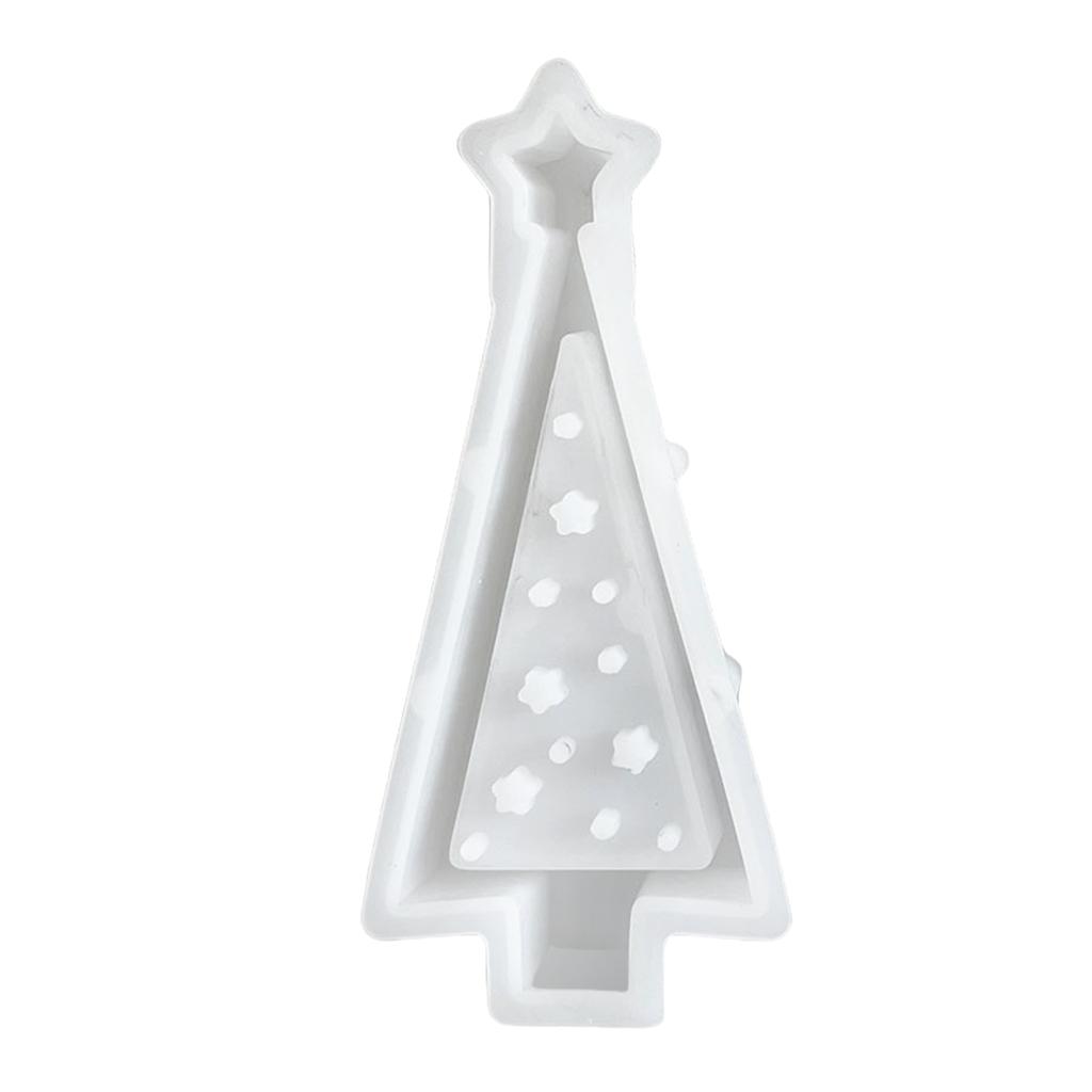 Sturdy Silicone Mold for Resin Tree Photo Frame Christmas Tree Shaped Epoxy Picture Holder Craft Home Decoration