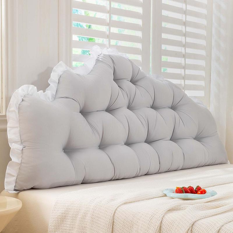 

Мягкая противоударная подушка-изголовье для общежитий - Улучшенная спинка для использования с мобильными устройствами 0.9/1m (L100*H55*T10 cm) серебряный серый