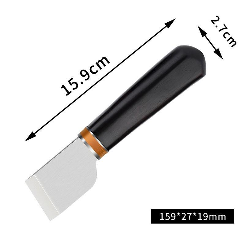 1 adet Deri İnceltme Bıçağı Profesyonel Deri El Sanatları Kesme Bıçağı Kendin Yap El Sanatları Bıçağı Ahşap Saplı İnceltme Aleti