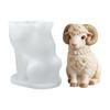 Lamb Candle Making Mold Silicone Sheep Candle Making Supplies Lamb Resin Casting Mold for Soap Plaster Ornament Resin Craft Clay