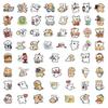 Waterproof Maltese Cartoon Dog Expression Stickers - 100 Sheets for Journals, Phones, DIY Decoration