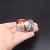Titanium Alloy Sealed Capsule Survival Pill Box Container Tea EDC Storage Tank Outdoor Home Waterproof 10ML Round Pill Box
