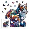 Wooden Puzzle - Colorful Succulent - Adult and Children's Wooden Puzzle - Unique Shaped Animal Wooden Puzzle - Adult Jigsaw
