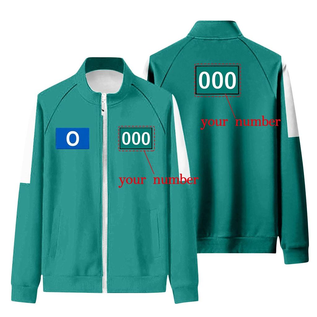 Adults DIY Casual Fashion Print Long Sleeve Zipper Sweatshirts Top