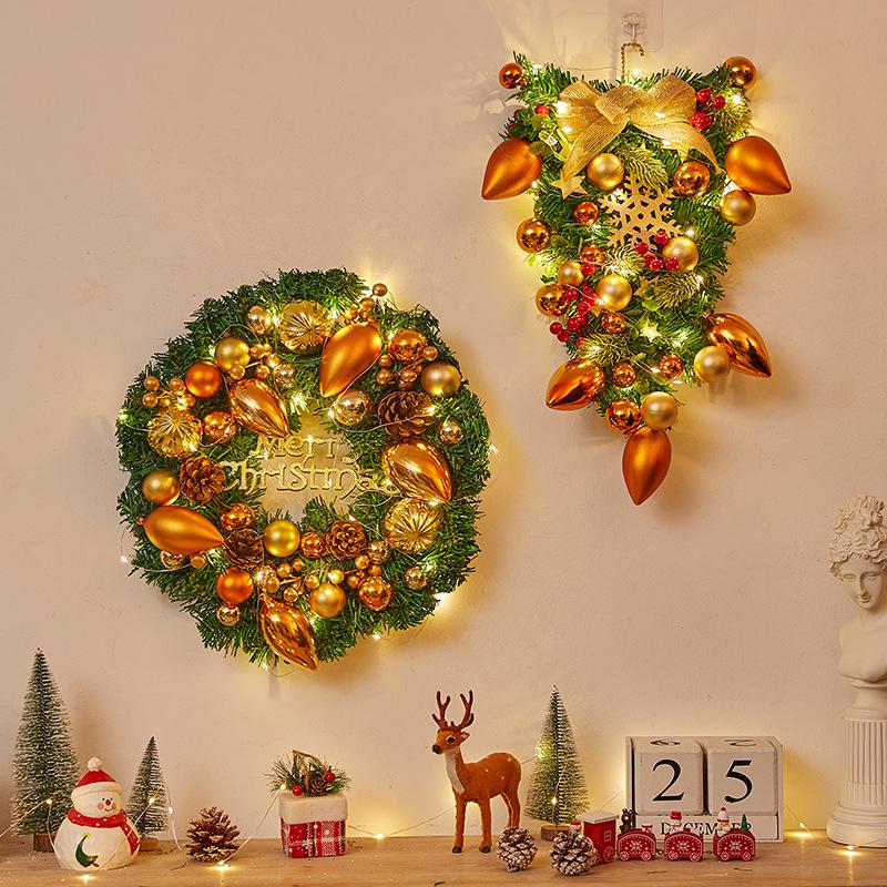 Christmas Door Wreath & Holiday Ornament for Festive Decor