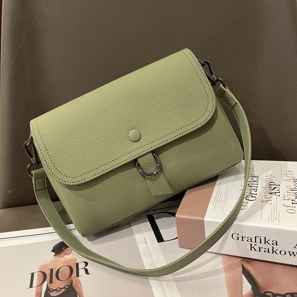 

Женская сумка кроссбоди из натуральной кожи - Верхний слой коровьей кожи, Универсальная, Высококлассная, Дизайн маленькой квадратной формы, Модель 226