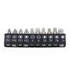 L-shaped 1/4 Hexagonal Screwdriver Bit 90 Degree Double Head Handle Black 6.35 Wrench 10pc Black Tape Screwdriver Bit Tool Set