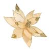 Mesh Fabric Artificial Christmas Flowers DIY Christmas Tree Decoration  Home Decoration