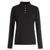 Shop   Women Premium Span Golf LoNg Sleeve T shirT Black Ng Wsh 20332
