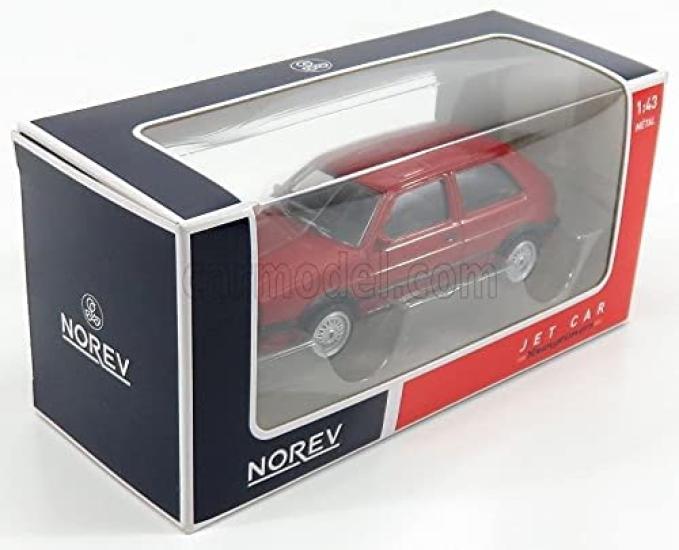 Modelo diecast em escala NOREV Volkswagen Golf GTi G60 1990 1/43 carro (Vermelho)