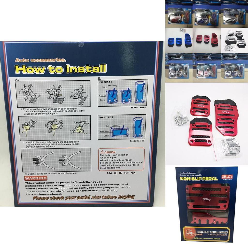 Set di Pedali Antiscivolo di Qualità Premium Per Accessori Auto con Design Senza Tempo e Uso Versatile