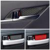 Carbon Faser Auto Innen Tür Schüssel Griff Abdeckung Trim Aufkleber Aufkleber Für Toyota RAV4 Corolla Camry Tundra Auto Innen