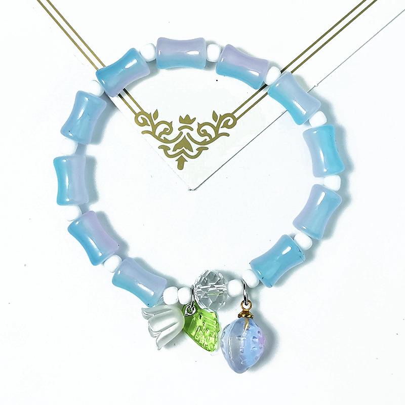 Elegant Crystal Butterfly Beaded Bracelet