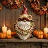 Buiten Gnomus Beeldje Gelukkig Thanksgiving Figurine, Zonnebloem Esdoornblad Beeldje, Decoratief Ornament Cartoon Dwerg Beeldhouwwerk voor Oogst Herfst