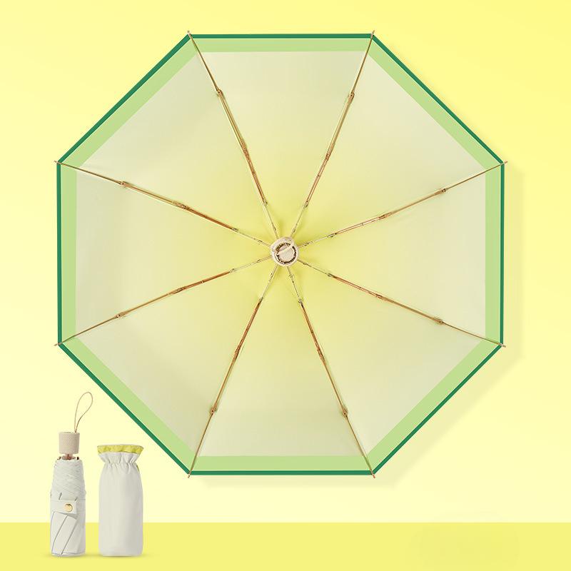 

Rain and Shine Dual-purpose Eight Bone Sun Umbrella for Women Sun Protection and UV Protection Umbrella Small and Fresh Umbrella жовтий