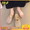 Breathable Mesh Bag Head Half Slippers Women's Summer Wear 2025 New Fashion Versatile Soft Sole Comfortable and Lightweight Single Shoes