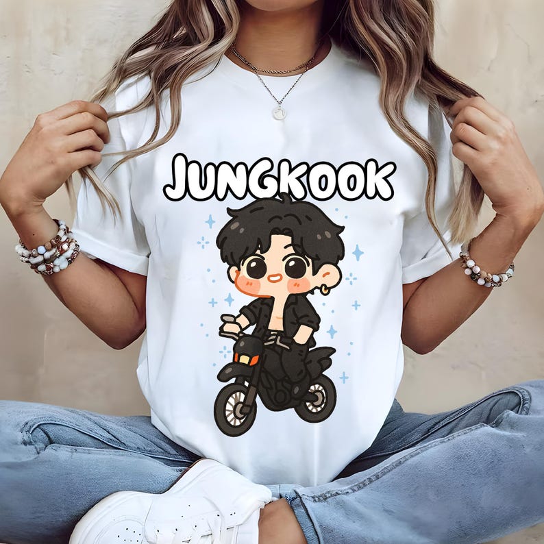 Chibi Jungkook Seven Shirt, Jungkook Kpop Sweatshirt, Jungkook Christmas Shirt, Jungkook Shirt, Seven JK Shirt Unisex Vintage Top Hip Hop Streetwear