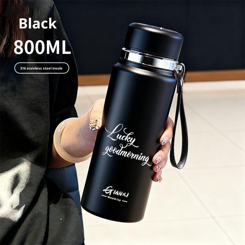 

Gianxi Новая бутылка-термос большой вместимости, портативная чашка для чая, из нержавеющей стали, высококлассная чашка для воды, спортивная чашка-термос для улицы 800-1000ml