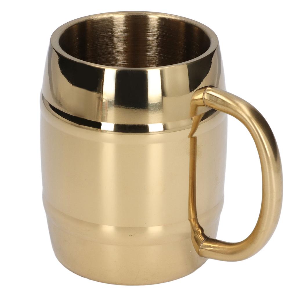 Stainless Steel Coffee Mug with Handle Double Layer Heat Insulation Coffee Cup Water Cup for