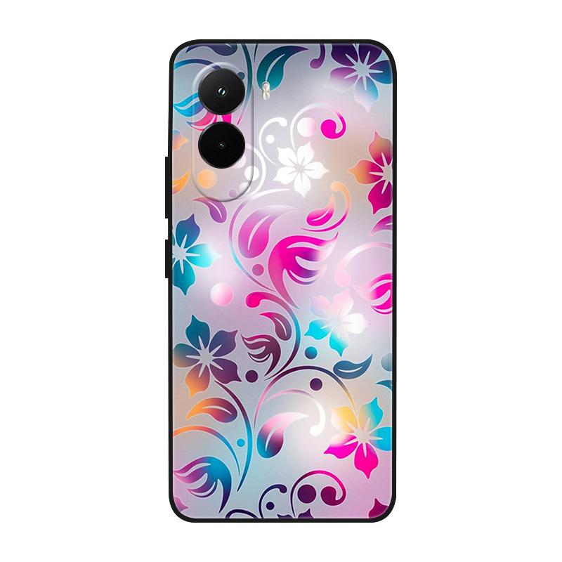 Etui na Poco M7 4G Fajne Malowane Marmurem Miękki Silikonowy Tylny Pokrowiec Na Xiaomi PocoM7 4G TPU Zderzak Fundas Poco M7 4G M 7 Coque