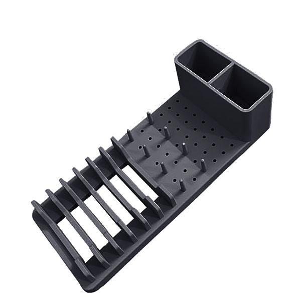 Faltbare rutschfeste Geschirrtrockenmatte Mehrzweck-Silikon-Geschirrtrockenständer Aufbewahrungshalter Hitzeschutz-Untersetzer Küchenutensilien