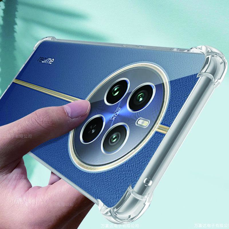 

Для Realme 12 Pro+ Realme12 Pro Plus 5G 12+ RMX3867 RMX3840 RMX3842 RMX3999 Мягкий резиновый гелевый чехол Прозрачная задняя крышка с защитой от царапин