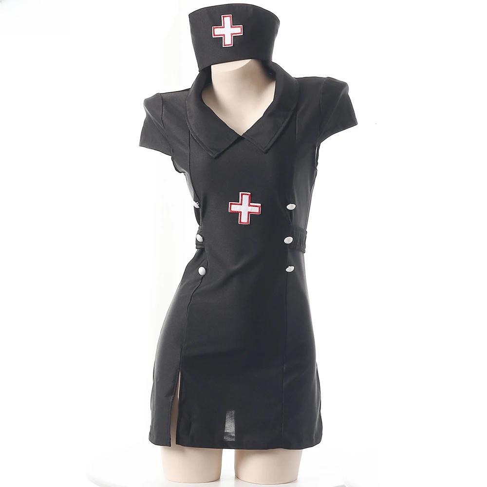 Erotic Sexy Lingerie Anime Girl Nurse Uniform Professional Outfit Halloween Cosplay Costumes