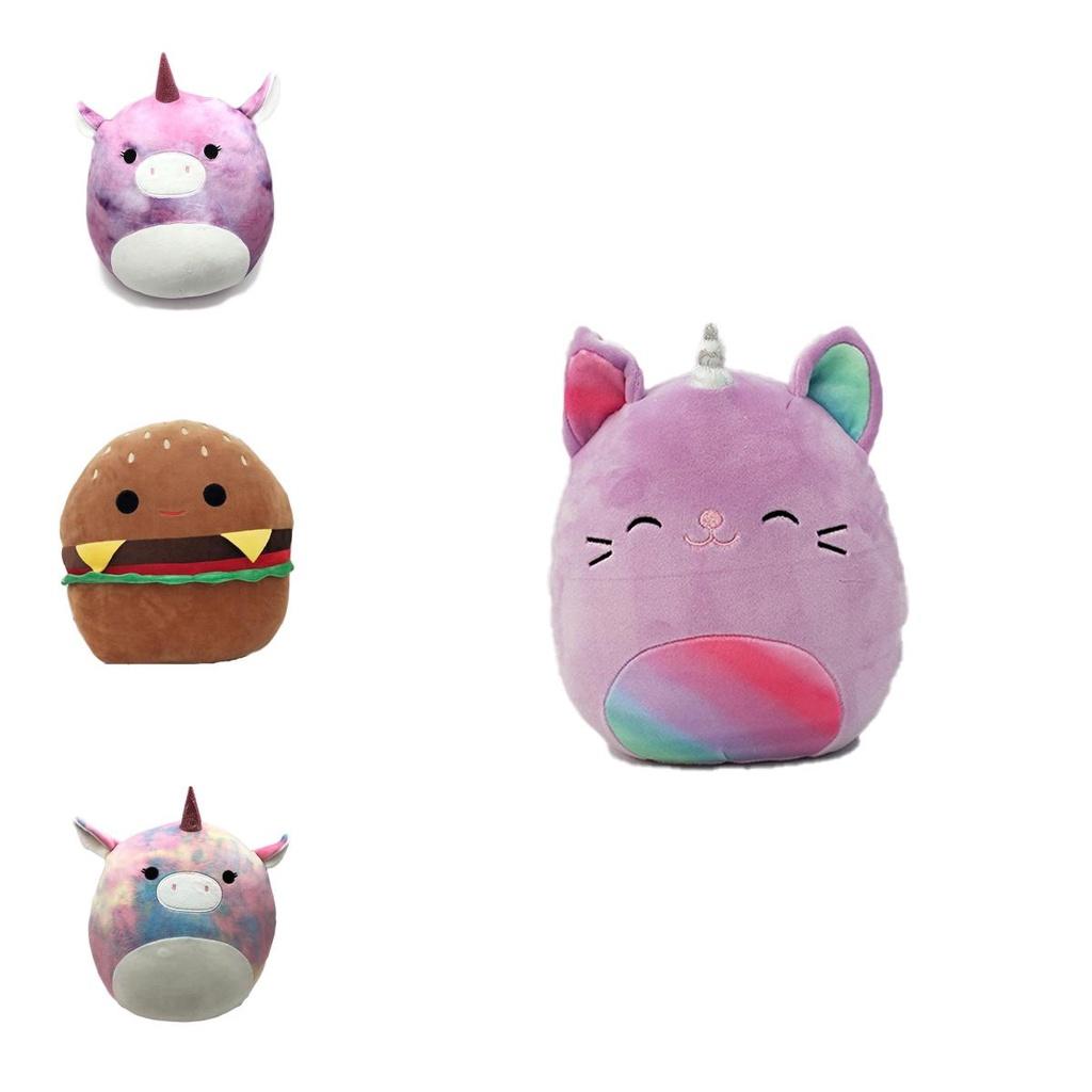 Jucărie de pluș Squishmallow Hamburger Delicios de Moale, Perna Mare Pentru Copii și Adulți