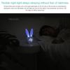 commodity Cute Rabbit Alarm Clock with LED Night Light Function Household Alarm Clock